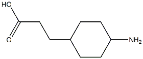 3-(4-Aminocyclohexyl)propanoic acid结构式