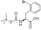 Boc-L-2-溴苯丙氨酸结构式