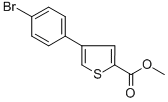 Structure of 2-Thiophenecarboxylicacid, 4-(4-bromophenyl)-, methyl ester