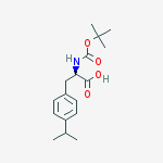 Structure of N-Boc-4-(1-methylethyl)-D-phenylalanine