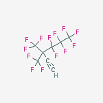 Structure of 1H-Heptafluoro-3,3-bis(trifluoromethyl)hex-1-yne