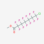 Structure of 7-CHLORODODECAFLUOROHEPTANOIC ACID METHYL ESTER