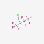 2-chloro-3,4,4,5,5,5-hexafluoro-3-(trifluoromethyl)pent-1-ene结构式