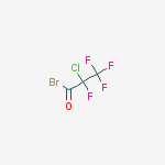 Structure of 2-chloro-2,3,3,3-tetrafluoropropanoyl Bromide