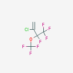 2-chloro-3,4,4,4-tetrafluoro-3-(trifluoromethoxy)but-1-ene结构式