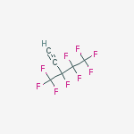 Structure of 3,4,4,5,5,5-hexafluoro-3-(trifluoromethyl)pent-1-yne