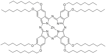 Structure of ZINC 2 3 9 10 16 17 23 24-OCTAKIS(OCTYL&