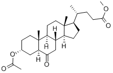 5ALPHA-CHOLAN-24-OIC ACID-3ALPHA-OL-6-ONE-3-ACETATE METHYL ESTER结构式