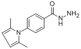 Structure of 4-(2,5-DIMETHYL-1H-PYRROL-1-YL)BENZOHYDRAZIDE