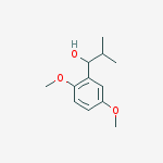 Structure of Benzenemethanol, 2,5-dimethoxy-a-(1-methylethyl)-