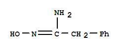 Structure of BENZENEETHANIMIDAMIDE, N-HYDROXY-, [C(Z)]-