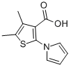 Structure of 4,5-dimethyl-2-(1H-pyrrol-1-yl)thiophene-3-carboxylic acid(SALTDATA: FREE)