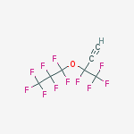 3,4,4,4-tetrafluoro-3-(1,1,2,2,3,3,3-heptafluoropropoxy)but-1-yne结构式