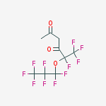 Structure of 5,6,6,6-Tetrafluoro-5-(heptafluoro-1-propoxy)-2,4-hexanedione