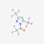 3,5-Bis(trifluoromethyl)-1-trifluoroacetylpyrazole结构式