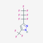 Structure of 5-Trifluoromethyl-3-(heptafluoro-1-propyl)pyrazole
