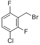 Structure of 3-CHLORO-2,6-DIFLUOROBENZYL BROMIDE