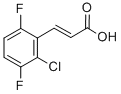Structure of 3-(2-Chloro-3,6-difluorophenyl)prop-2-enoic acid, 3-(2-Chloro-3,6-difluorophenyl)acrylic acid