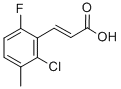 2-Chloro-6-fluoro-3-methylcinnamic acid结构式