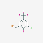 Structure of 1-(bromomethyl)-3-chloro-2-fluoro-5-(trifluoromethyl)benzene