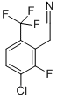 Structure of 3-CHLORO-2-FLUORO-6-(TRIFLUOROMETHYL)PHENYLACETONITRILE