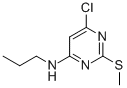 4-氯-2-甲硫基-6-(丙基氨基)嘧啶结构式