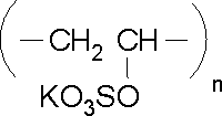 Structure of POLYVINYL SULFATE POTASSIUM*PRACTICAL GRADE