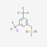 1-(methylsulfonylmethyl)-3,5-bis(trifluoromethyl)benzene结构式