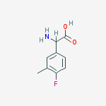 Structure of a-Amino-4-fluoro-3-methyl-benzeneacetic acid