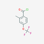 Structure of 2-Methyl-4-(trifluoromethoxy)benzoyl chloride