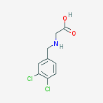 (3,4-DICHLORO-BENZYLAMINO)-ACETIC ACID结构式