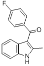 Structure of (4-FLUORO-PHENYL)-(2-METHYL-1H-INDOL-3-YL)-METHANONE