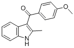 Structure of (4-METHOXY-PHENYL)-(2-METHYL-1H-INDOL-3-YL)-METHANONE
