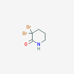 3,3-DIBROMOPIPERIDIN-2-ONE结构式