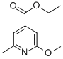 2-Methoxy-6-Methyl-4-Pyridinecarboxylicacidethylester结构式