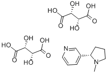 Structure of NICOTINE BI-L-(+)-TARTRATE