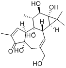 Structure of 4ALPHA,9ALPHA,12BETA,13ALPHA,20-PENTAHYDROXYTIGILIA-1,6-DIEN-3-ONE