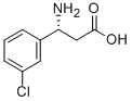 (R)-3-氨基-3-(3-氯苯基)-丙酸结构式