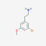 Structure of 2-(3-bromo-5-methoxyphenyl)ethanamine