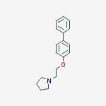 Structure of 1-[2-(biphenyl-4-yloxy)ethyl]pyrrolidine