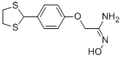 Structure of 2-[4-(1,3-DITHIOLAN-2-YL)PHENOXY]ACETAMIDOXIME