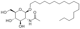 Structure of HEPTADECYL 2-ACETAMIDO-2-DEOXY-BETA-D-GLUCOPYRANOSIDE
