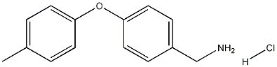 Structure of 4-(4-Methylphenoxy)benzenemethanamine hydrochloride