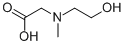 Structure of (2-Hydroxyethyl)(methyl)aminoacetic acid