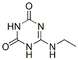 6-ethylamino-1H-1,3,5-triazine-2,4-dione结构式