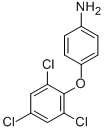 Structure of 4-(2,4,6-TRICHLOROPHENOXY)ANILINE