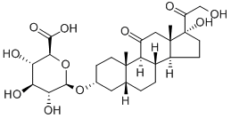TETRAHYDROCORTISONE 3-(B-D-*GLUCURONIDE)结构式