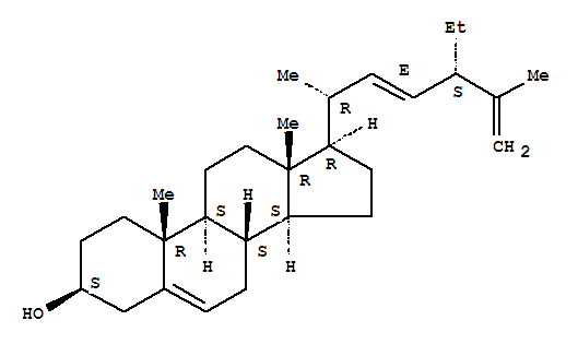 Structure of (24S)-24-Ethyl-22,23,25,27-tetradehydrocholesterol