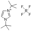 Structure of 1 3-DI-TERT-BUTYLIMIDAZOLIUM TETRAFLUORO