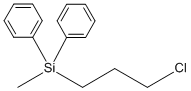 Structure of CHLOROPROPYLDIPHENYLMETHYLSILANE